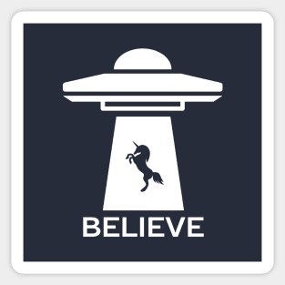 I believe in unicorns t-shirt Sticker